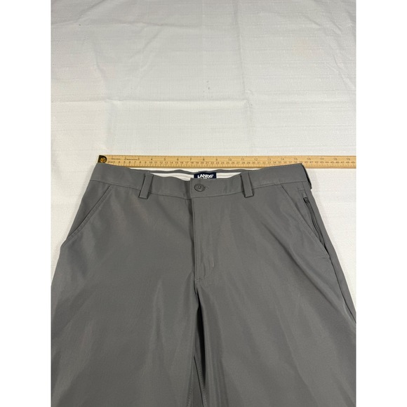 New! Lands' End Boys Size 14 Husky Gray Straight Leg Tech Pants Adjustable Waist - Picture 6 of 6